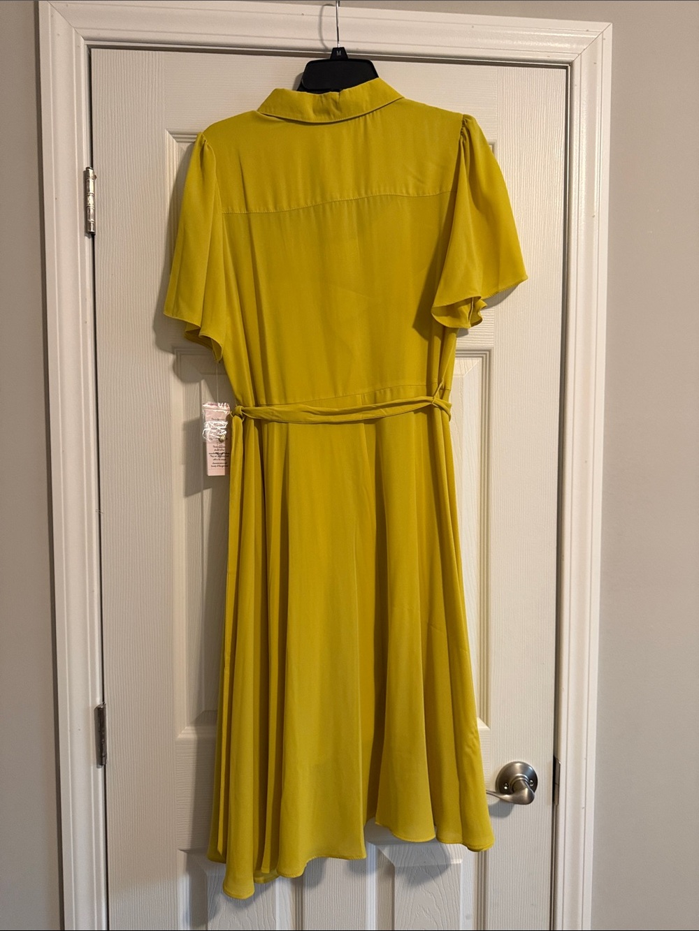 Nanette Lepore Vibrant Yellow Pintuck Midi Dress - Picture 6 of 6